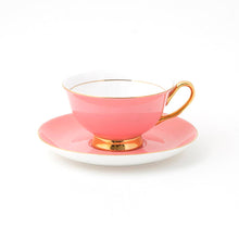 Load image into Gallery viewer, Pale Pink Teacup and Saucer