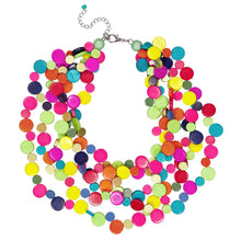 Load image into Gallery viewer, Smartie Multi Strand Wood Necklace