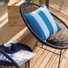 Load image into Gallery viewer, Outdoor Cushion Cover 50CM – Peacock Stripe