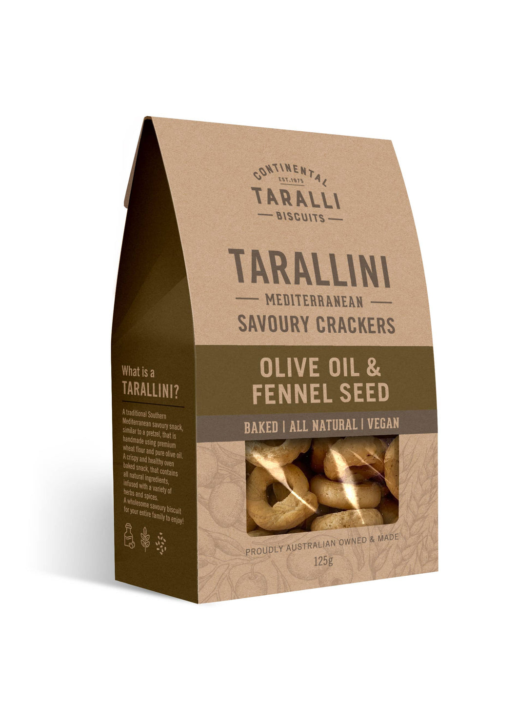 TARALLINI - Olive Oil & Fennel Seeds (125g)