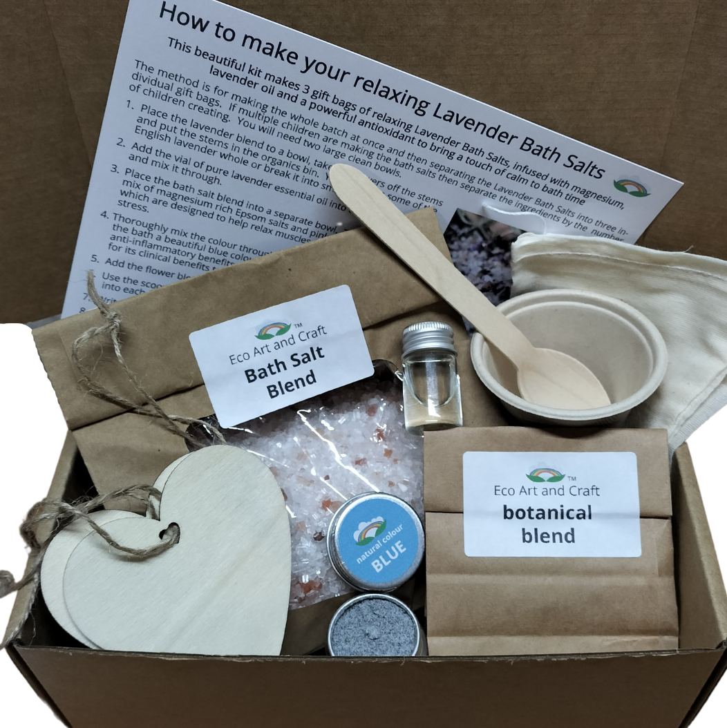 Make your own bath salts kit: Eco Art and Craft