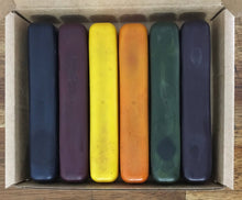Load image into Gallery viewer, ECO CRAYONS STICKS - 6 COLOUR BOX: 100% natural plant based