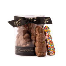 Load image into Gallery viewer, Easter Box Sml Standing Bunny 100g Milk Choc w Sprinkles
