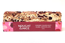 Load image into Gallery viewer, Cherry Hazelnut &amp; Dark Chocolate Nougat | 100g Bar
