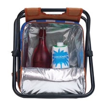 Load image into Gallery viewer, Picnic Cooler Chair - Colbalt Check
