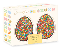 Load image into Gallery viewer, Small Hollow 40g each Egg Sprinkle 2 Pack Milk
