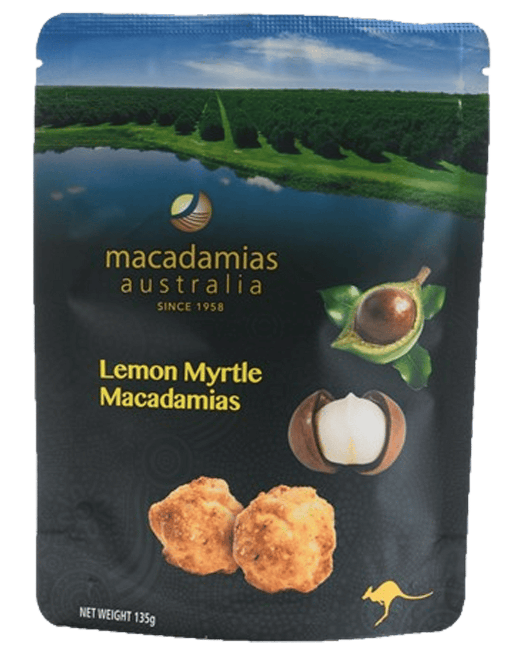 Lemon Myrtle Macadamias 135g