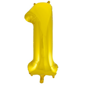 Gold Foil Number Balloon 34’ / 86cm