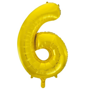 Gold Foil Number Balloon 34’ / 86cm