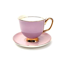 Load image into Gallery viewer, XL Lavender Teacup and Saucer - 375mL

