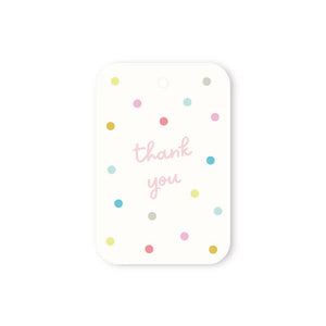 CONFETTI THANK YOU TAG