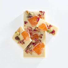 Load image into Gallery viewer, White Chocolate Bar 50g Turkish, Rose &amp; Pistachio
