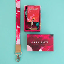 Load image into Gallery viewer, Watercolour Lanyard (With Security Clasp Option)
