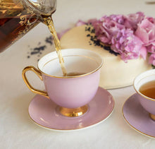 Load image into Gallery viewer, XL Lavender Teacup and Saucer - 375mL
