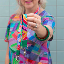 Load image into Gallery viewer, RO x Lordy Dordie Rainbows Wrist Lanyard
