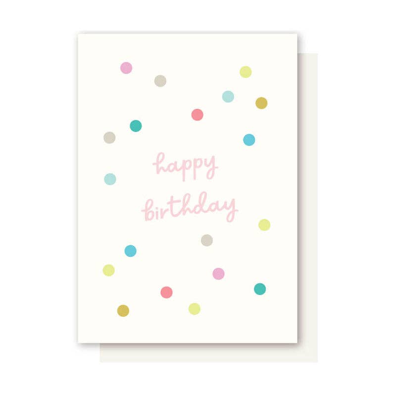 CONFETTI BIRTHDAY CARD