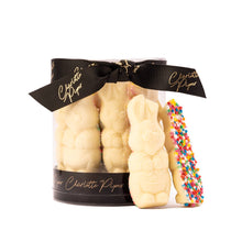 Load image into Gallery viewer, Easter Box Sm Standing Bunny 100g White Choc w Sprinkles
