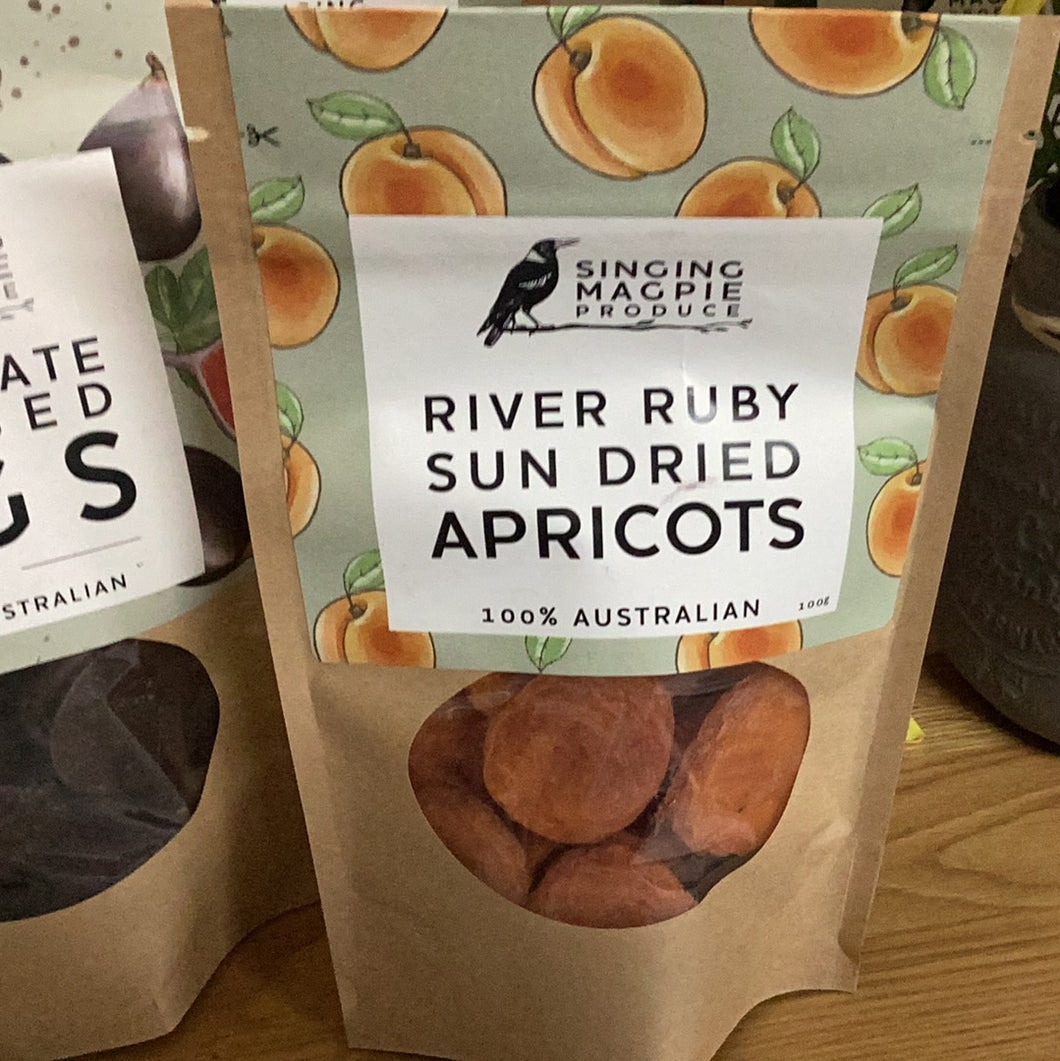 Singing Magpie - River Ruby Sun Dried Apricots