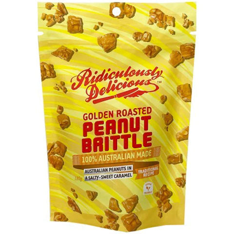 Golden Roasted Peanut Brittle 180g