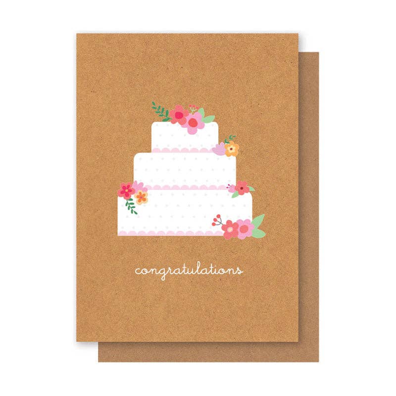 WEDDING CAKE CARD