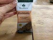 Load image into Gallery viewer, Brookfarm Prebiotic Wholefood bar- Salted Caramel &amp; Almond
