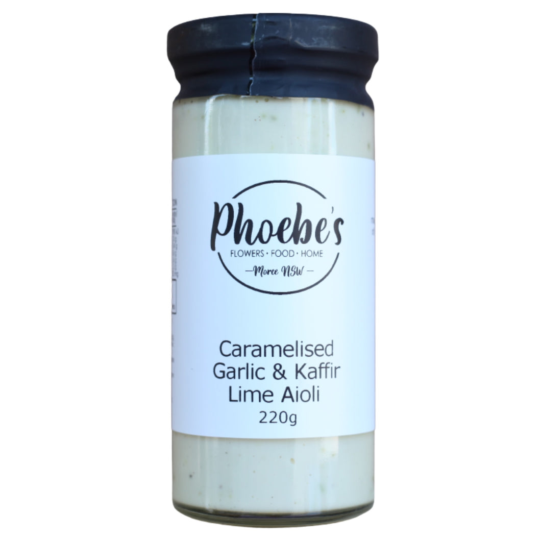 Caramelised Garlic & Kaffir LIme Aioli 220g