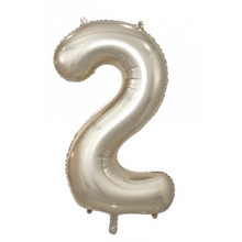 Load image into Gallery viewer, Champagne Foil Number Balloon 34’ / 86cm

