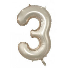 Load image into Gallery viewer, Champagne Foil Number Balloon 34’ / 86cm
