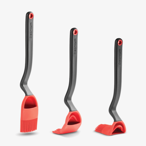 Red silicone basting brush. Product of Dreamfarm Australia.