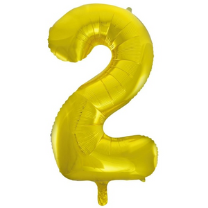 Gold Foil Number Balloon 34’ / 86cm