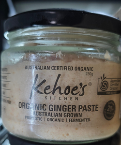 Australian Organic Ginger Paste 250g