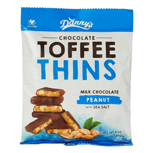 Thins - Choc coated Peanut & Sea Salt Toffee 140g