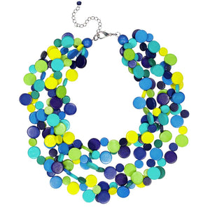 Smartie Multi Strand Wood Necklace