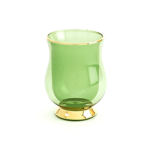 Double Wall Latte Glass - Green