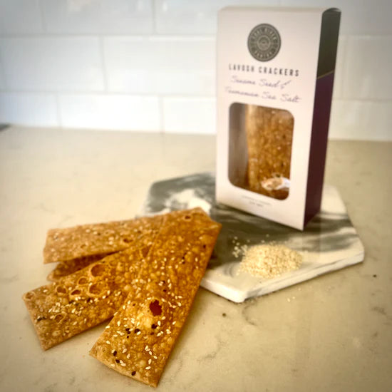Lavosh Crackers - Sesame Seed & Tasmanian Sea Salt