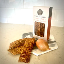 Load image into Gallery viewer, Lavosh Crackers - Caramelised Onion &amp; Tasmania Sea Salt

