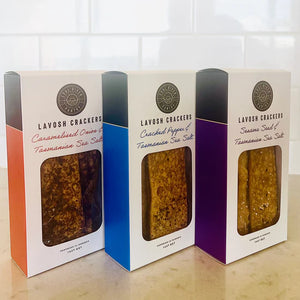 Lavosh Crackers - Sesame Seed & Tasmanian Sea Salt