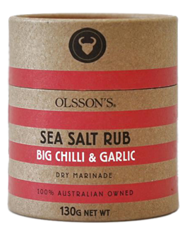 Big Chilli & Garlic Salt Rub (Kraft Canister) - 130g