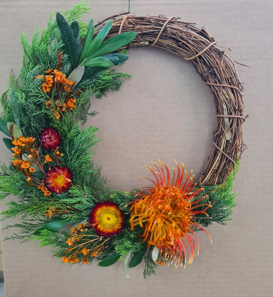 Natural Wreath Wreath Workshop Moree NSW 
