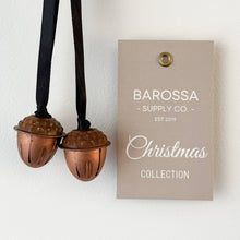Load image into Gallery viewer, Acorn Pair - Hanging Ornament - Copper Tone
