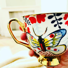 Load image into Gallery viewer, Butterfly &amp; Stripe High Tea Stand
