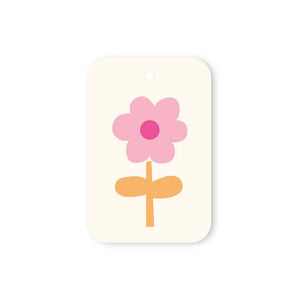 PINK FLOWER TAG