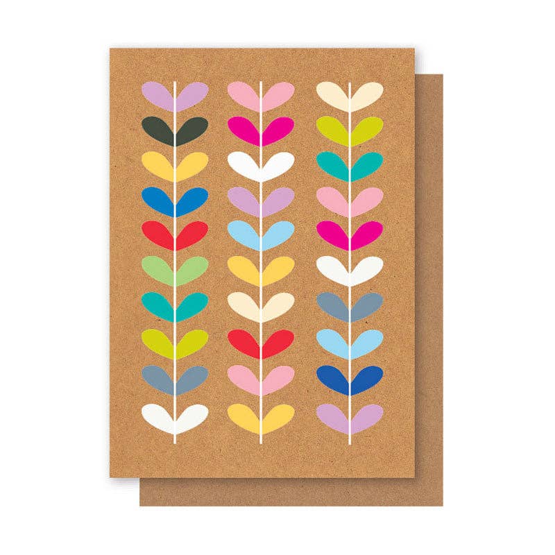 COLOURFUL PETALS CARD