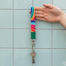 Load image into Gallery viewer, RO x Lordy Dordie Rainbows Wrist Lanyard
