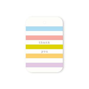 STRIPED THANK YOU TAG