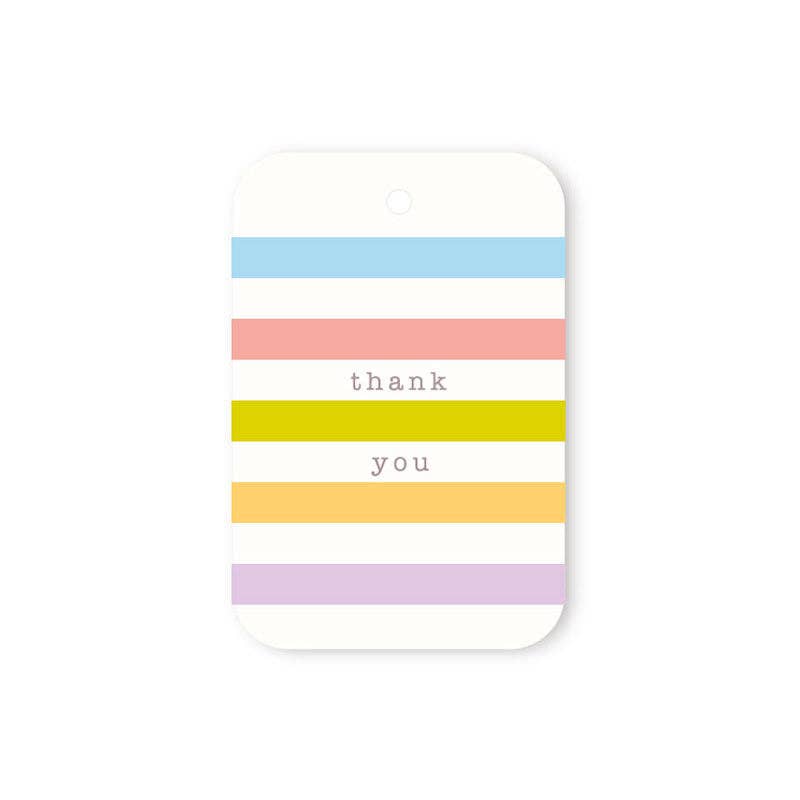 STRIPED THANK YOU TAG