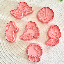 Load image into Gallery viewer, Mermaids - Cutters and Stamps Set (w/s)

