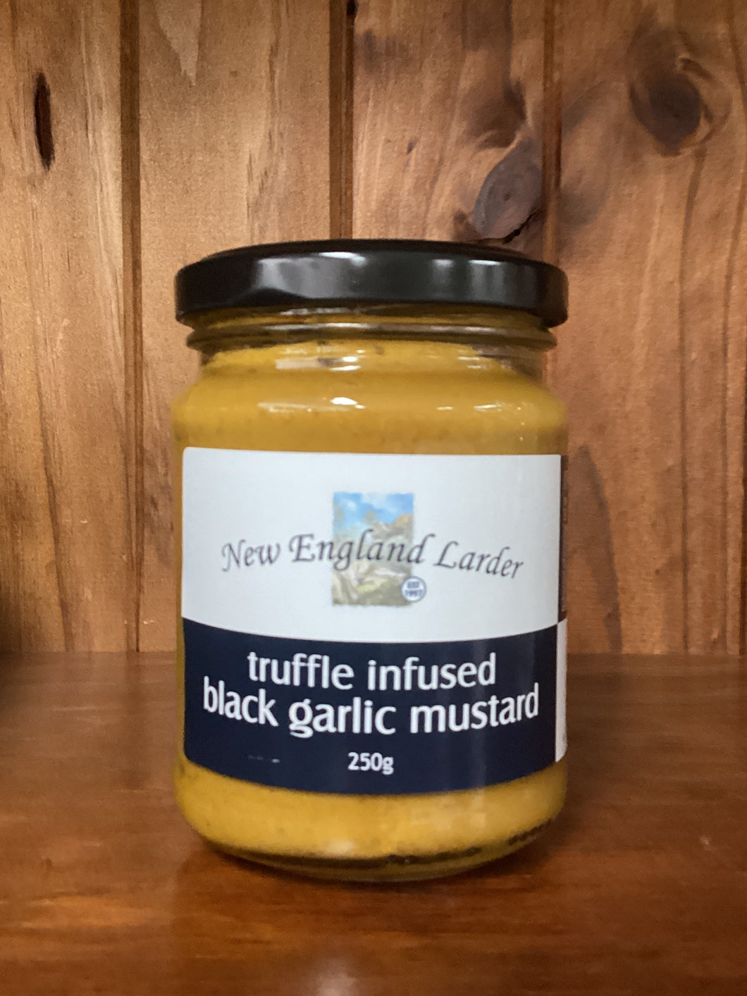 Truffle infused black garlic mustard