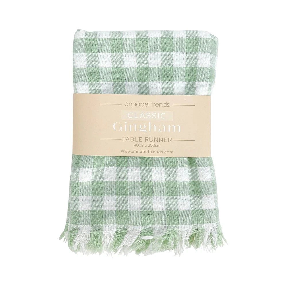 Annabel Trends Classic Gingham Table Runner