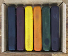 Load image into Gallery viewer, ECO CRAYONS STICKS - 6 COLOUR BOX: 100% natural plant based
